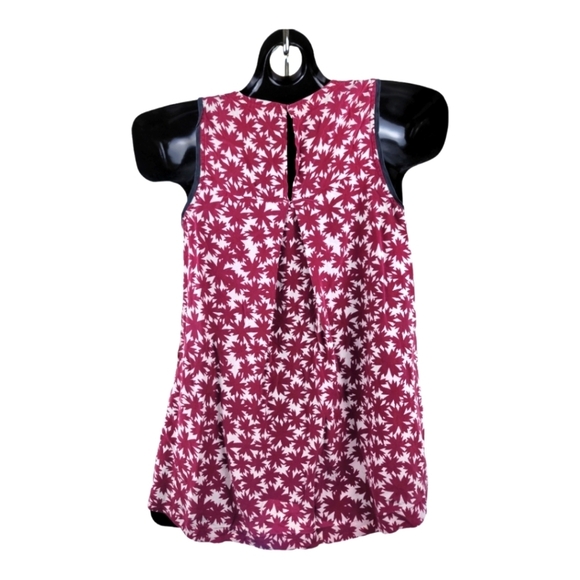 Madewell‎ Floral Print Red Silk Canal Tank XS - Picture 5 of 12